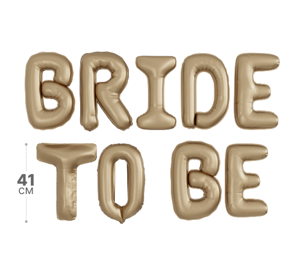 картинка Буквы Bride to be, Карамель от магазина Шариленд