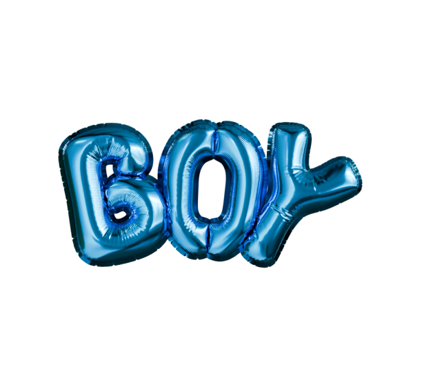 картинка Буквы BOY, синие от магазина Шариленд