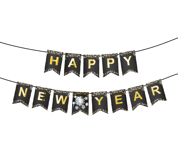 картинка Растяжка "New Year", цветная, 1 шт. от магазина Шариленд