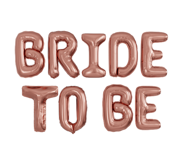картинка Буквы Bride to be, Розовое золото от магазина Шариленд