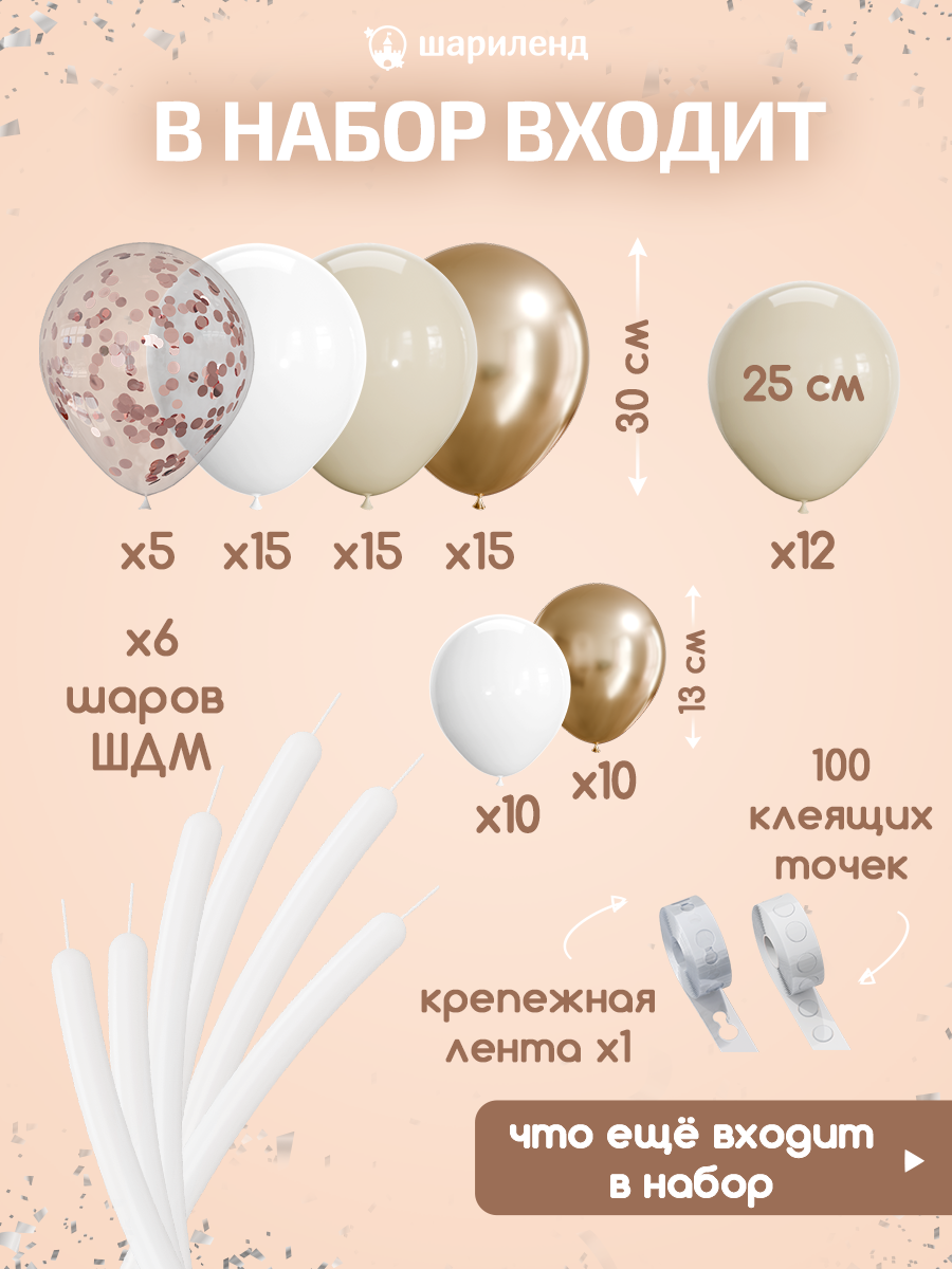 картинка Фотозона "1 год. Ваниль" 134 предметов от магазина Шариленд