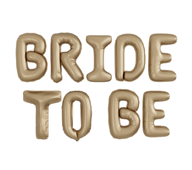 картинка Буквы Bride to be, Карамель от магазина Шариленд