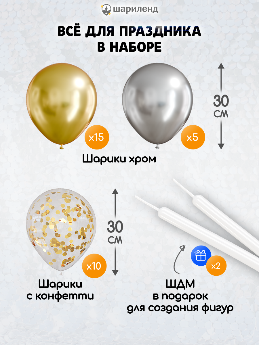 картинка Фотозона "Нарру Bday. Солнце и луна" 49 предметов от магазина Шариленд