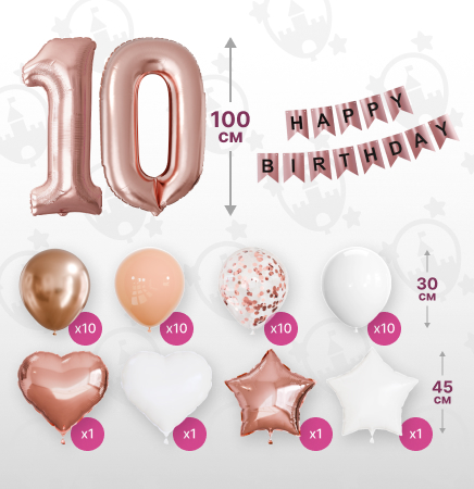 картинка Фотозона "10 лет. Калифорния" 47 предметов от магазина Шариленд