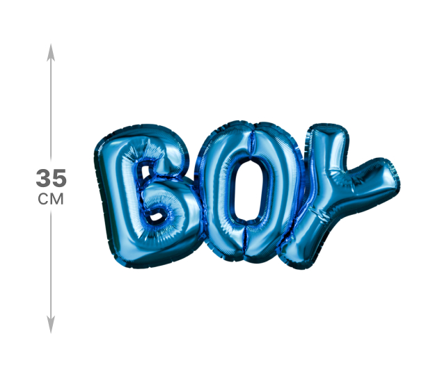 картинка Буквы BOY, синие от магазина Шариленд