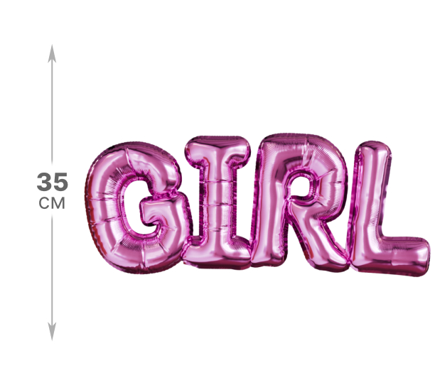 картинка Буквы GIRL, розовые от магазина Шариленд
