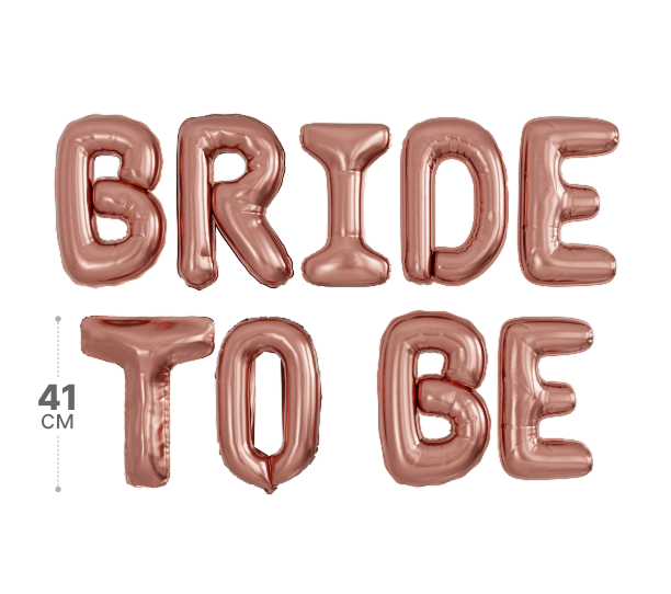 картинка Буквы Bride to be, Розовое золото от магазина Шариленд
