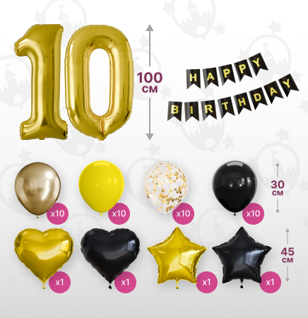 картинка Фотозона "10 лет. Великий Гэтсби" 47 предметов от магазина Шариленд